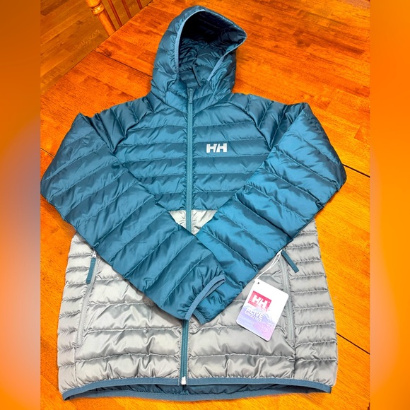 Brand New HELLY HANSEN Men’s Puffer Hooded Jacket Size Medium Retail $220